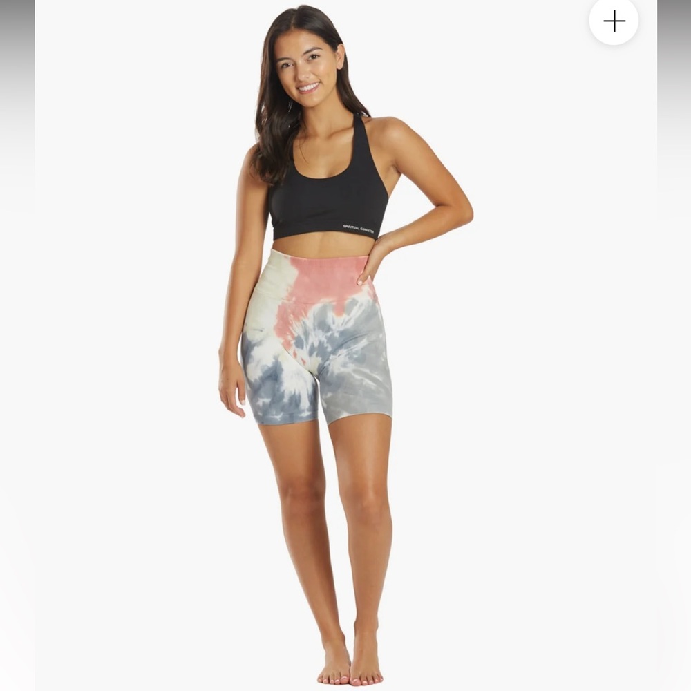 Spiritual Gangster Tie Dye Biker Shorts